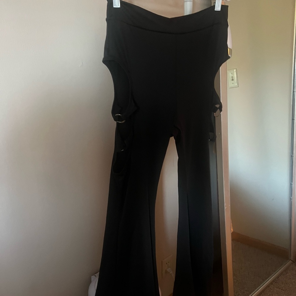 iHeartRaves Black Cutout Pants